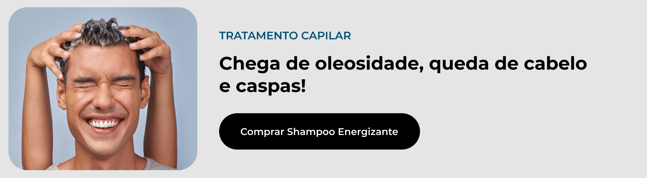 Link em imagem para comprar Shampoo anti queda The Men’s