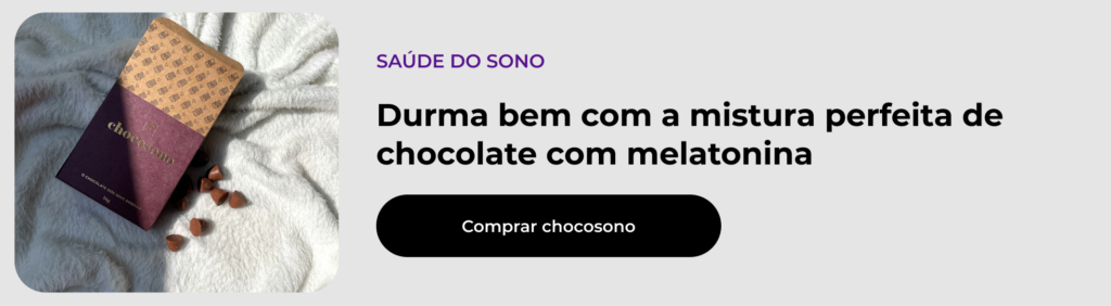 Melatonina com chocolate